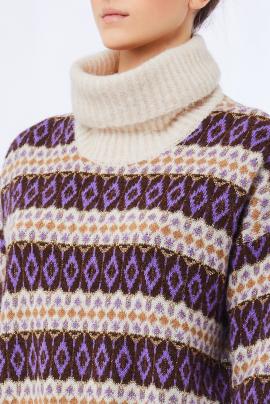 Liu Jo Sweater Violet jacq MF5241-MA58P - afbeelding 5 klein