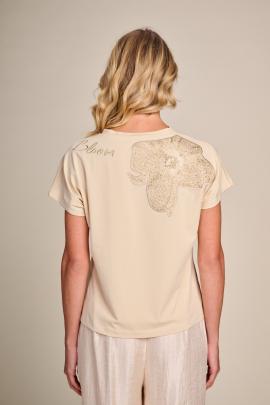 Due Amanti T-shirt Beige DRAKE - afbeelding 2 klein
