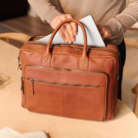 Chesterfield Laptoptas Cognac C40.1107 - afbeelding 1 klein