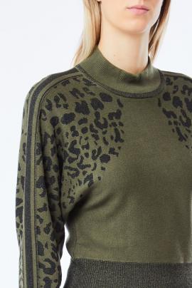 Liu Jo Cardigan Olive/Noir TF5269-MS49I - image 4 petit