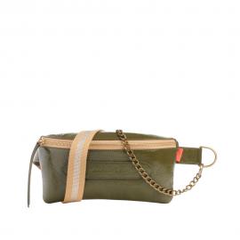Marie Martens Handbag Patent Khaki Coachella - image 1 small