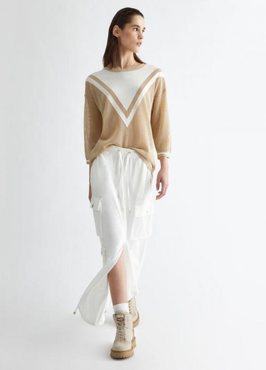 Liu Jo Sweater Ivory/Gold TA4108-MS015 - image 6 large