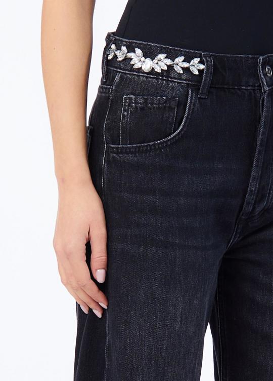 Liu Jo Broek Zwart UF6135-D0415 - afbeelding 2 groot
