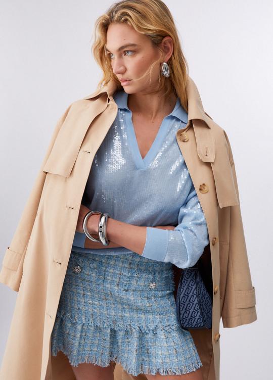 Liu Jo Sweater Blue WA6218-MA68R - afbeelding 3 groot
