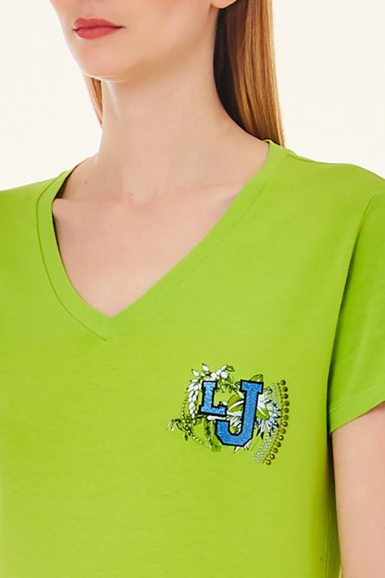 Liu Jo T-shirt Green TA4203-JS003 - afbeelding 4 groot