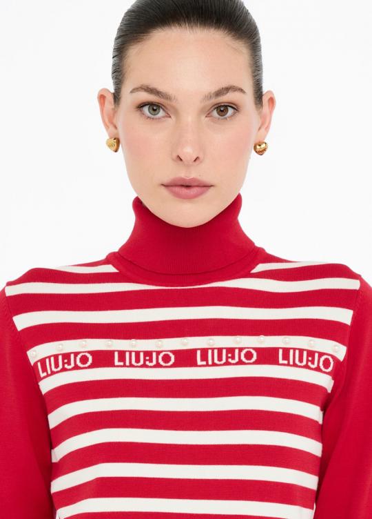 Liu Jo Trui Ciliegia/Latte TF5219-MS63L - afbeelding 2 groot