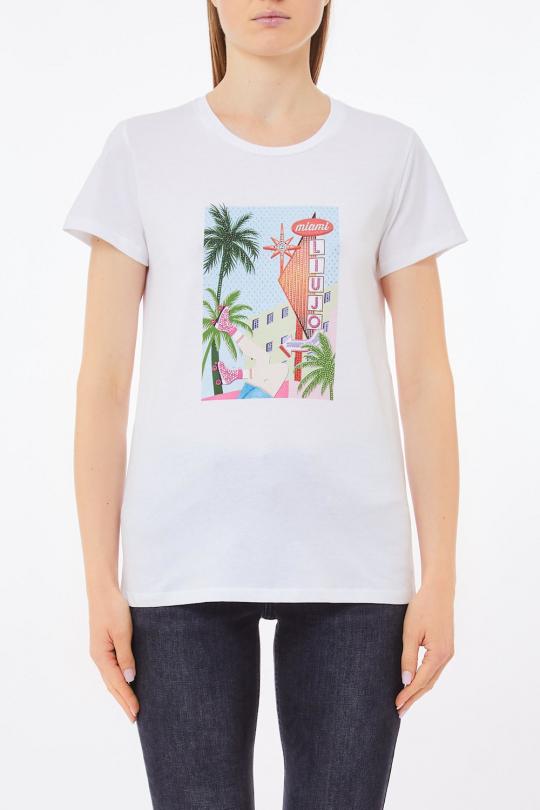 Liu Jo T-shirt Wit Miami WA5239-JS923 - afbeelding 1 groot