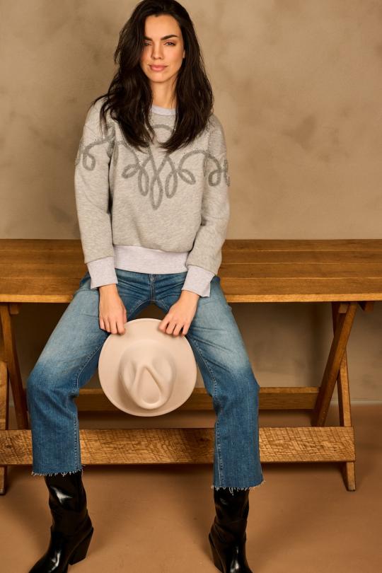 Due Amanti Sweater Grey Monnalisa - afbeelding 6 groot