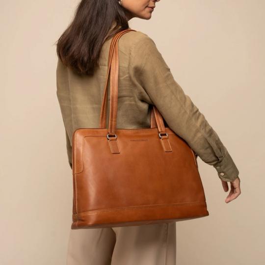 Chesterfield Laptoptas Cognac C40.1110 - afbeelding 2 groot