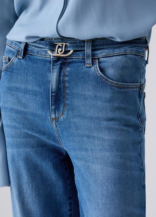 Liu Jo Broek Blue UF6089-D0264 - afbeelding 3 groot