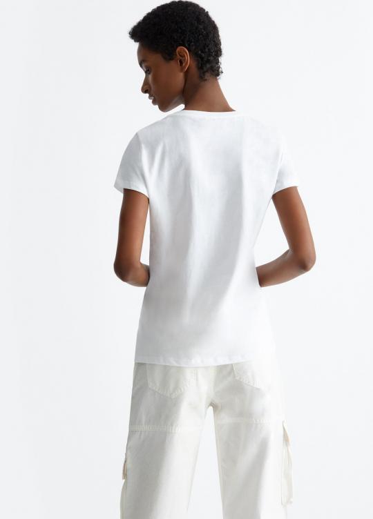 Liu Jo T-shirt Orient blanc MA4340-JS923 - image 3 grand