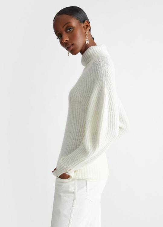 Liu Jo Pull Off white WF4361-MA57P - afbeelding 4 groot