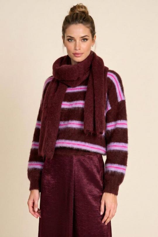 Due Amanti Pull Bordeaux RAINBOW - afbeelding 1 groot