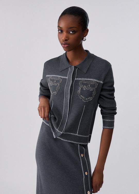 Liu Jo Cardigan Acc/OW TF6076-MS59L - afbeelding 1 groot