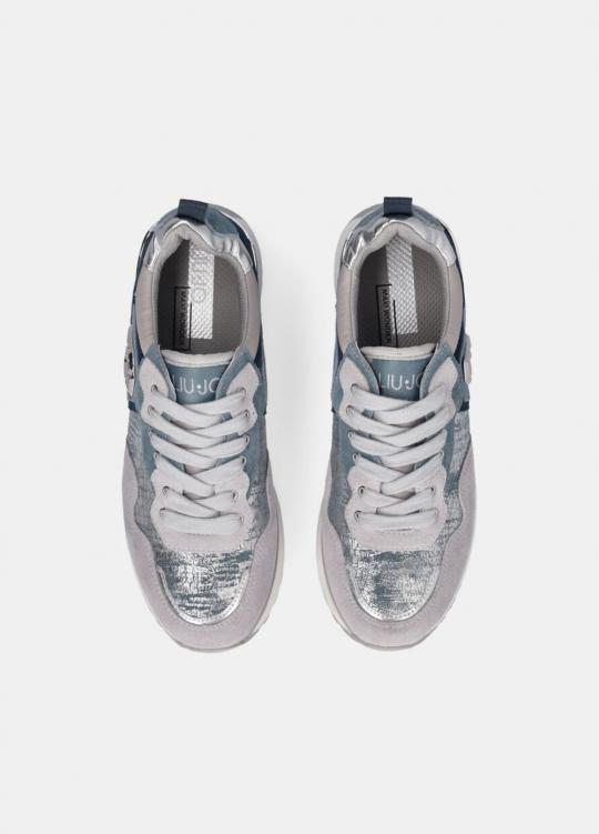 Liu Jo Sneakers Blauw/Zilver BF5009PX619 - afbeelding 6 groot