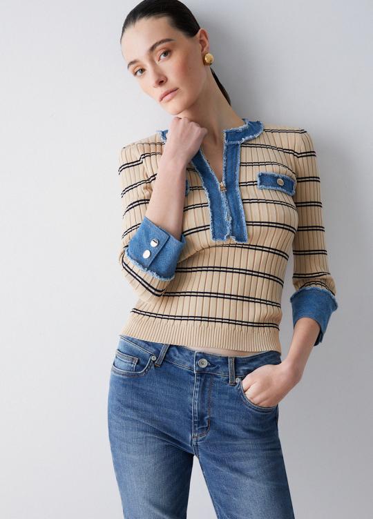 Liu Jo Trui Cream WA6531-MS99E - afbeelding 5 groot