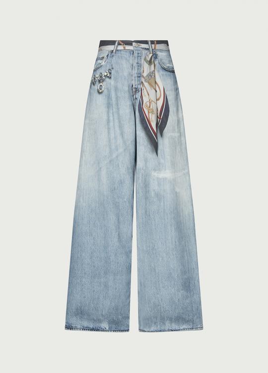 Liu Jo Broek Blue ZB7301-T055B - afbeelding 7 groot