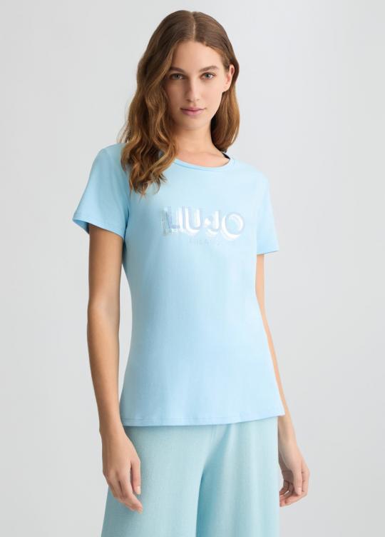 Liu Jo T-shirt Blue TA5214-JS003 - afbeelding 1 groot