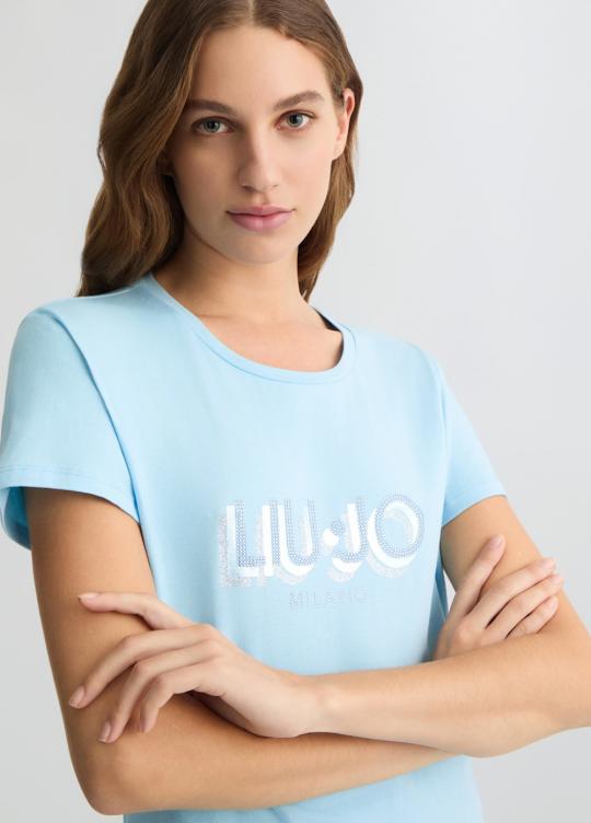 Liu Jo T-shirt Blue TA5214-JS003 - afbeelding 3 groot