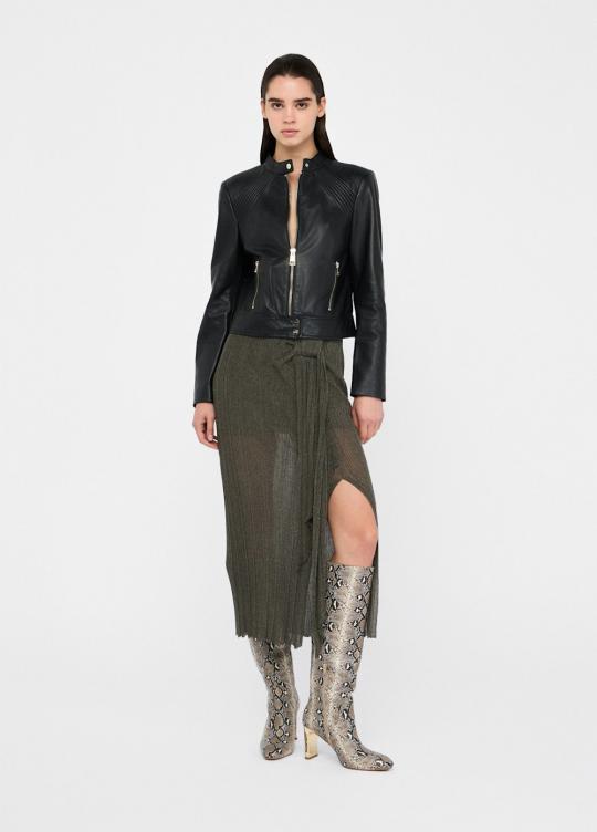 Liu Jo Leder vest Zwart CF5162-P0379 - afbeelding 7 groot