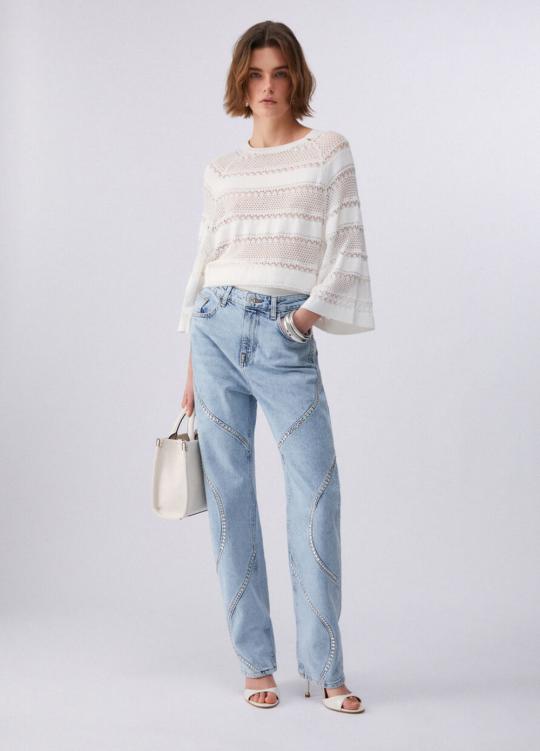 Liu Jo Sweater Wit CA6353-MS55N - afbeelding 6 groot