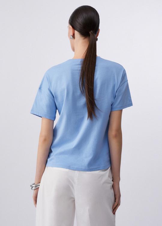 Liu Jo T-shirt Blue wave WA6414-JS923 - afbeelding 3 groot