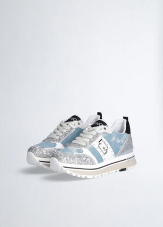 Liu Jo Sneaker Denim/Silver BA4055TX393 - afbeelding 3 groot