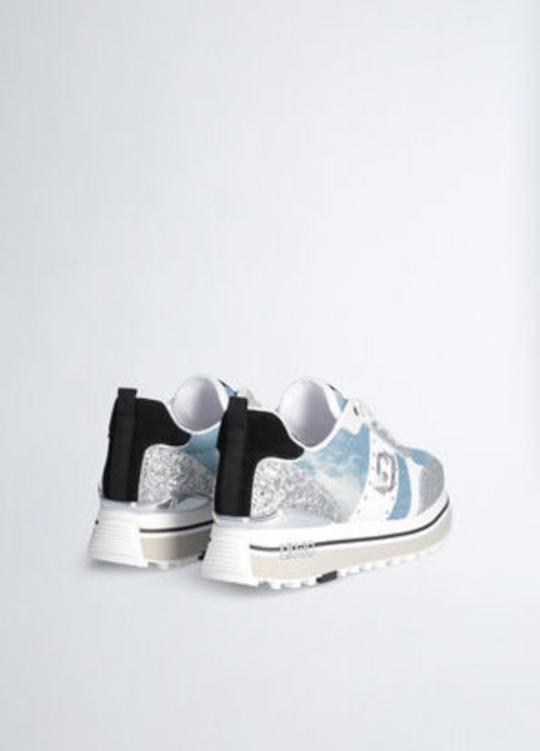Liu Jo Sneaker Denim/Silver BA4055TX393 - afbeelding 4 groot