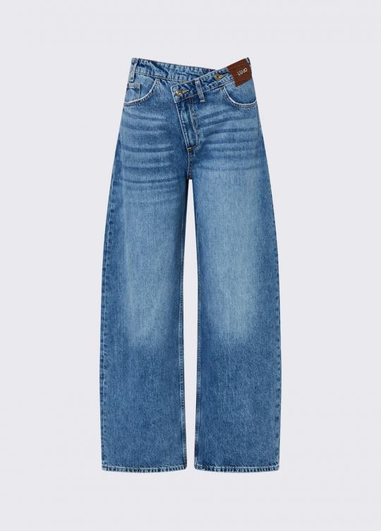 Liu Jo Broek Blue Strong UF6160-D4854 - afbeelding 7 groot