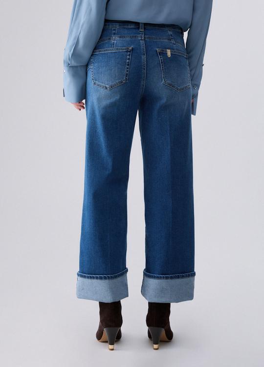 Liu Jo Broek Blue UF6089-D0264 - afbeelding 2 groot