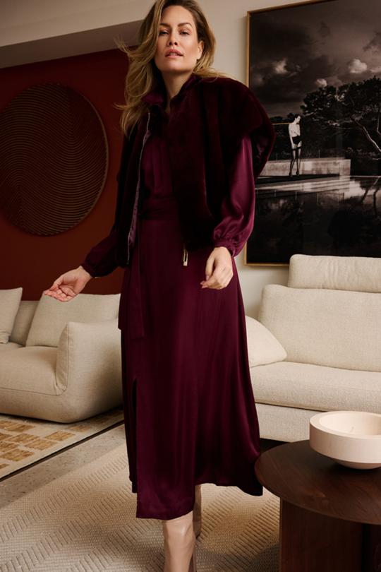 Due Amanti Dress Pinot Noir Nicla - image 1 large