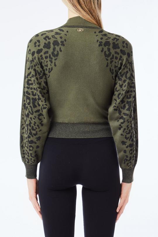 Liu Jo Cardigan Olive/Noir TF5269-MS49I - image 4 grand