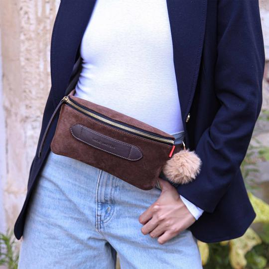 Marie Martens Cross over Suede choco Coachella - afbeelding 2 groot