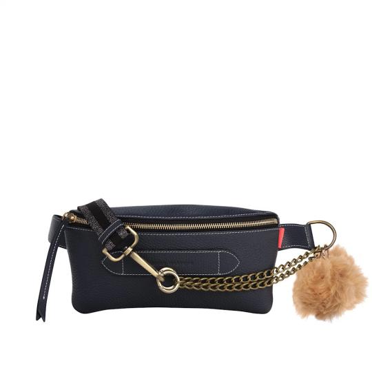 Marie Martens Cross over Navy Grainé Coachella - afbeelding 3 groot