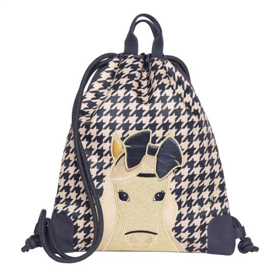 Jeune Premier Turnzak Houndstooth Horse City bag - afbeelding 1 groot