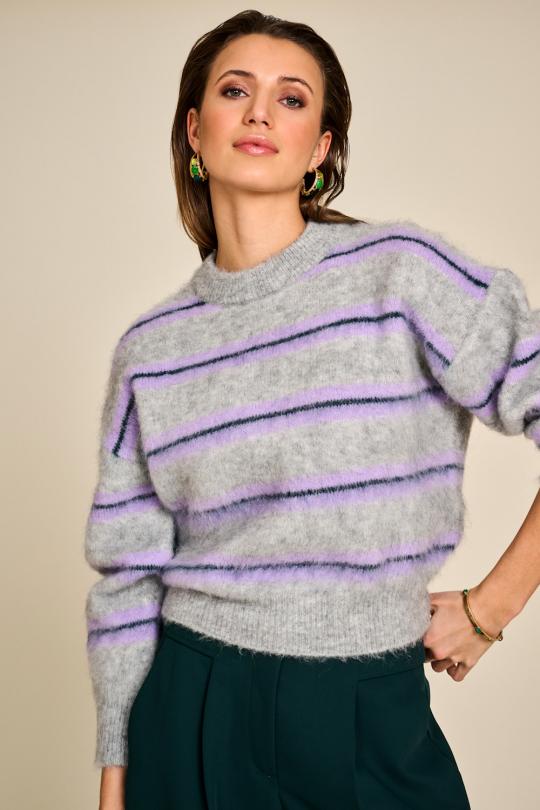 Due Amanti Pull Grey RAINBOW - afbeelding 4 groot