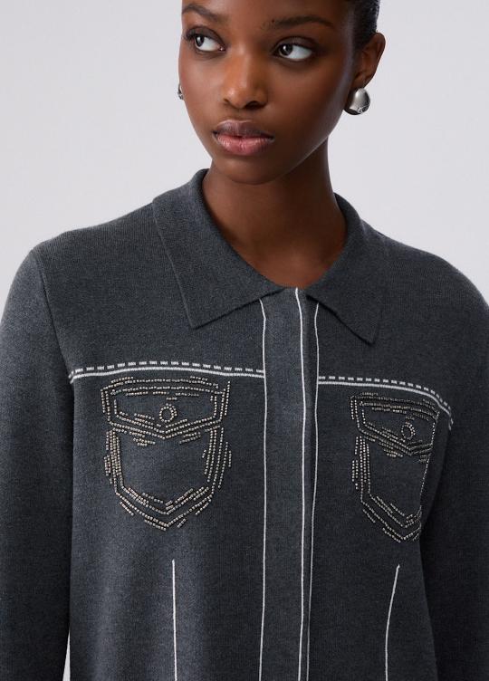 Liu Jo Cardigan Acc/OW TF6076-MS59L - afbeelding 2 groot
