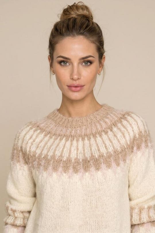 Due Amanti Pull OFF WHITE MOUNTAINS - afbeelding 2 groot