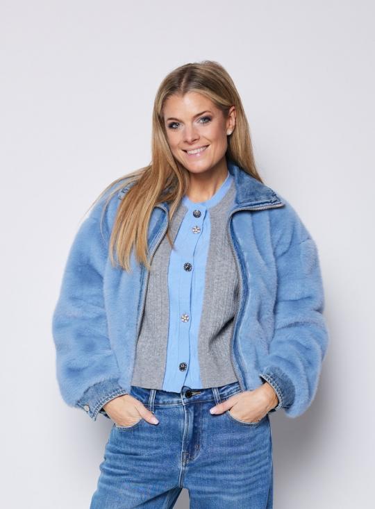 Liu Jo Cardigan Gray/Dusk WF6108-MA88R - afbeelding 2 groot