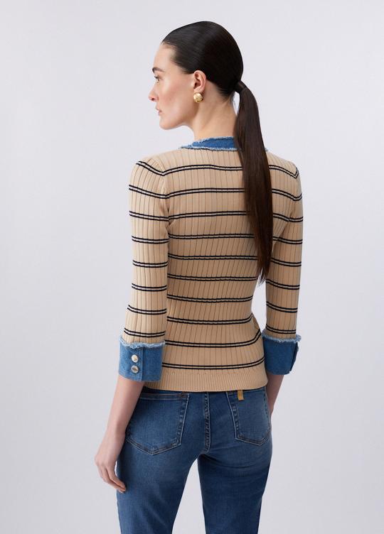 Liu Jo Trui Cream WA6531-MS99E - afbeelding 6 groot