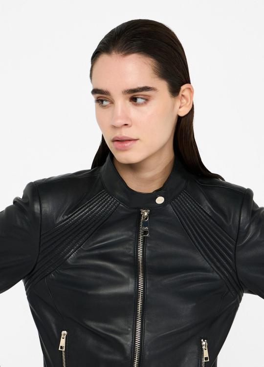 Liu Jo Leder vest Zwart CF5162-P0379 - afbeelding 4 groot