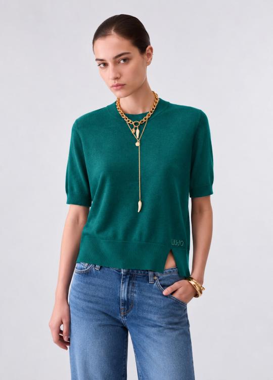Liu Jo T-shirt Green WF6419-MA16R - afbeelding 1 groot