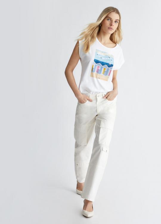 Liu Jo T-shirt Wit Forte MA4338-J5003 - afbeelding 5 groot