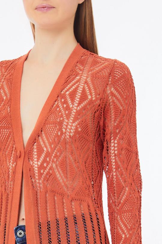 Liu Jo Lange gilet Terracotta WA5214-MS007 - afbeelding 5 groot