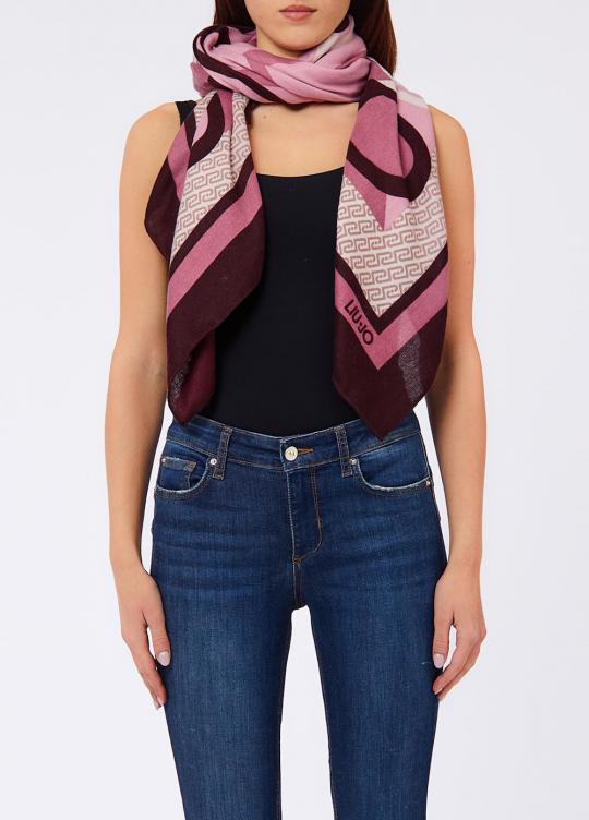 Liu Jo Sjaal Red Aubergine 2F6068-T2745 - afbeelding 1 groot