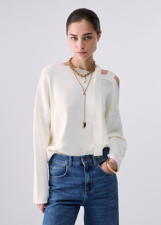 Liu Jo Trui Off White WF6396-MS99E - afbeelding 1 groot