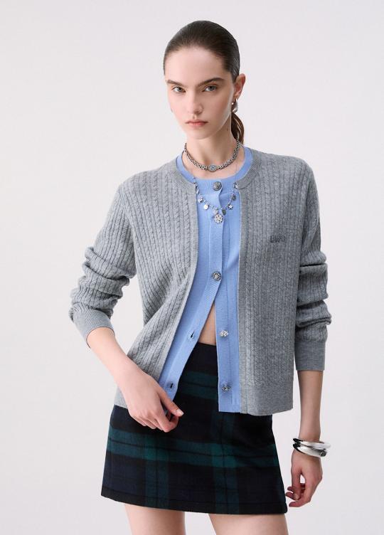 Liu Jo Cardigan Gray/Dusk WF6108-MA88R - afbeelding 1 groot
