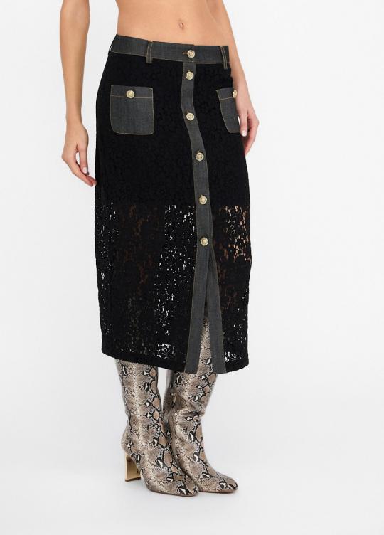 Liu Jo Rok Zwart UF5207-J4078 - afbeelding 1 groot