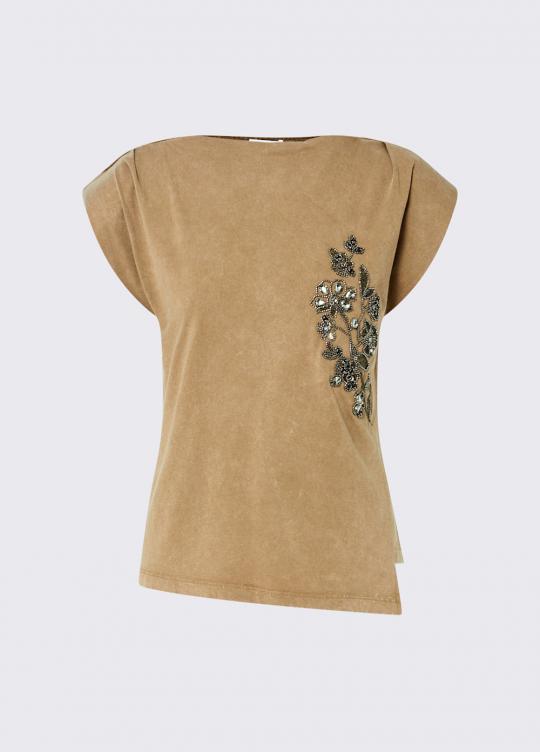 Liu Jo T-shirt Beige WF6245-JS923 - afbeelding 4 groot