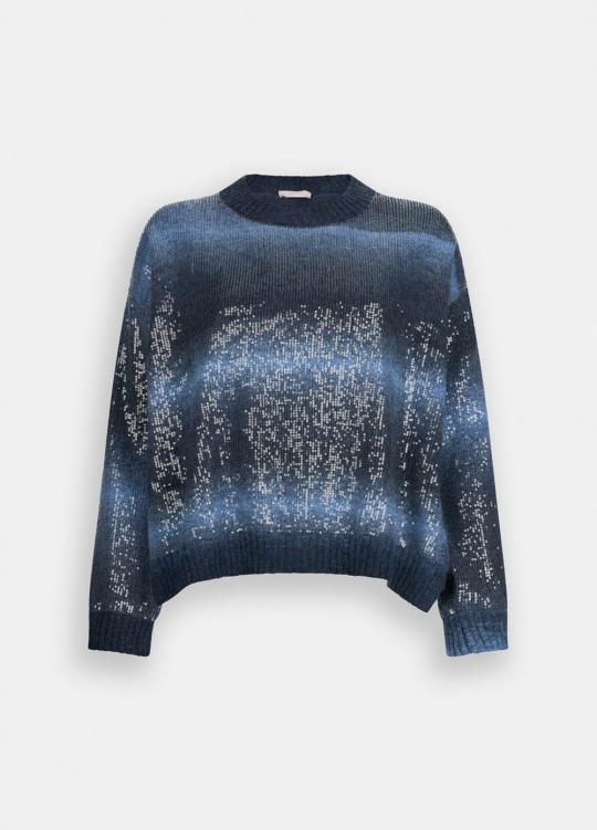 Liu Jo Cardigan Bleu MF5380-MA14R - image 7 grand